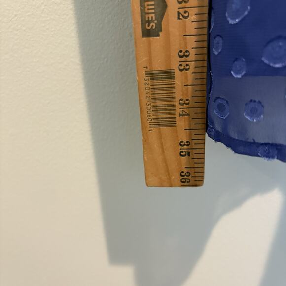 NWT Fairy Babydoll Dress Juniors Large Blue Chiffon Sheer Overlay Whimsy Y2K - Picture 11 of 15